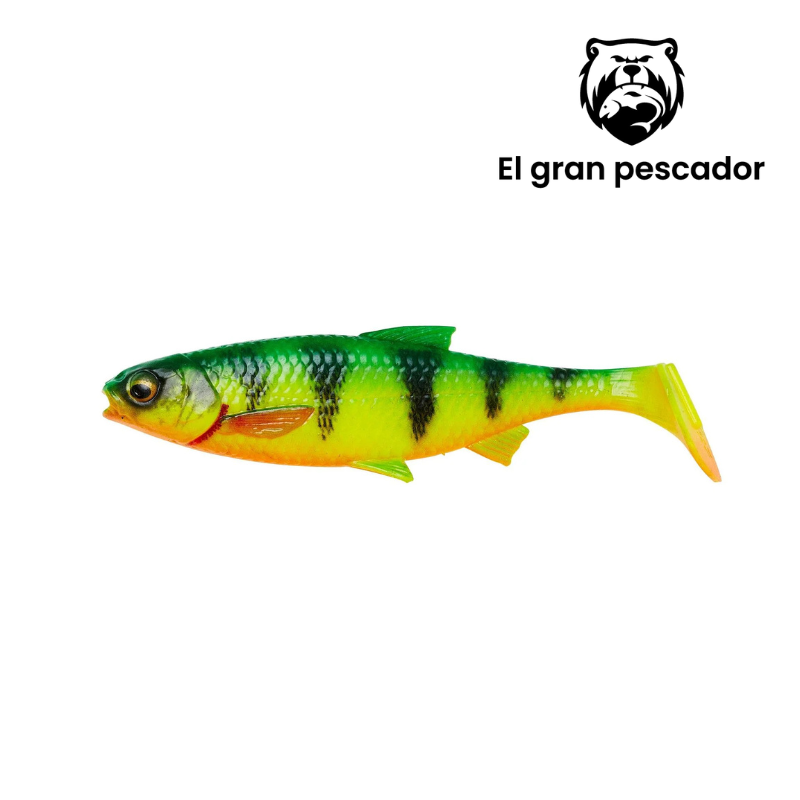 Vinilos Savage Gear 3D River Roach Fire Tiguer 14cm 28g